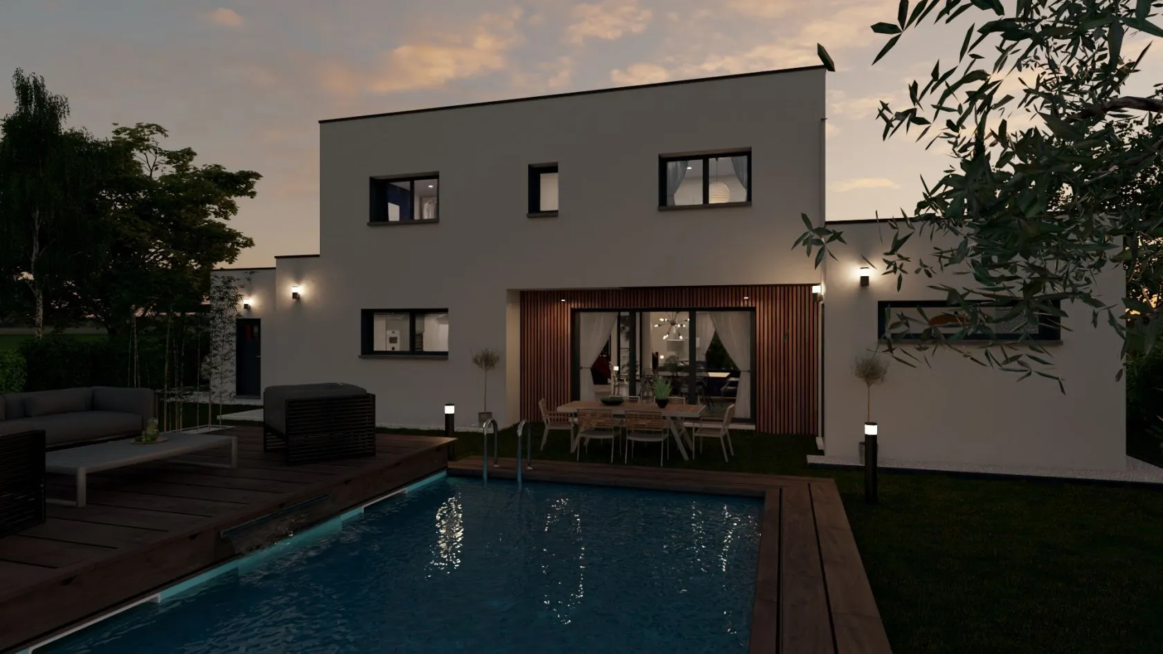 Maison neuve 172 m² à Saint-Andre-de-Corcy (01390)