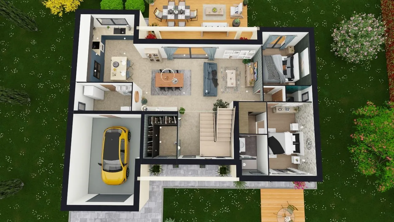 Maison neuve 131 m² à Villefranche-sur-Saône (69400)