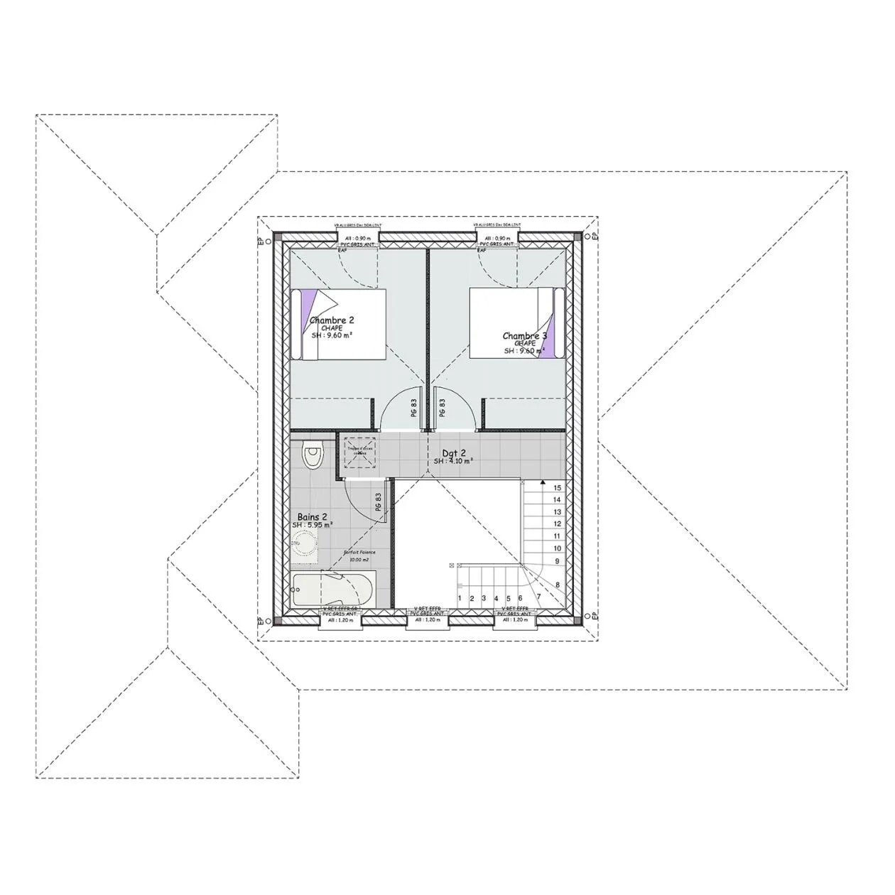 Maison neuve 131 m² à Villefranche-sur-Saône (69400)
