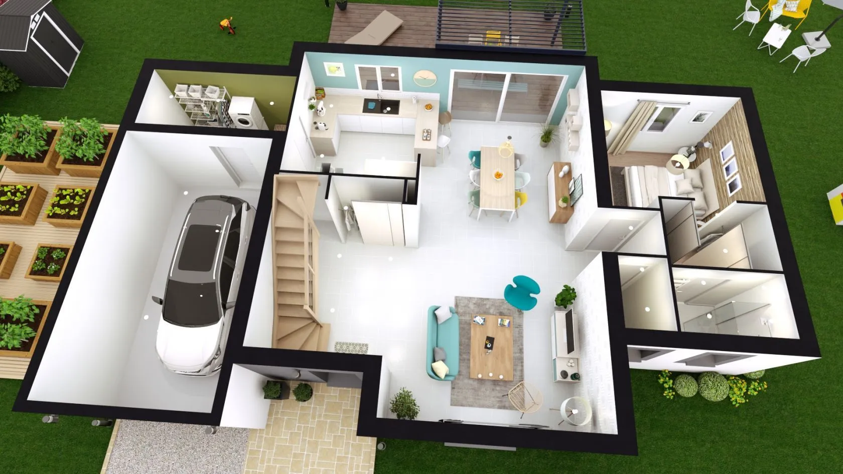 Maison neuve 124 m² à Dompierre-les-Ormes (71520)