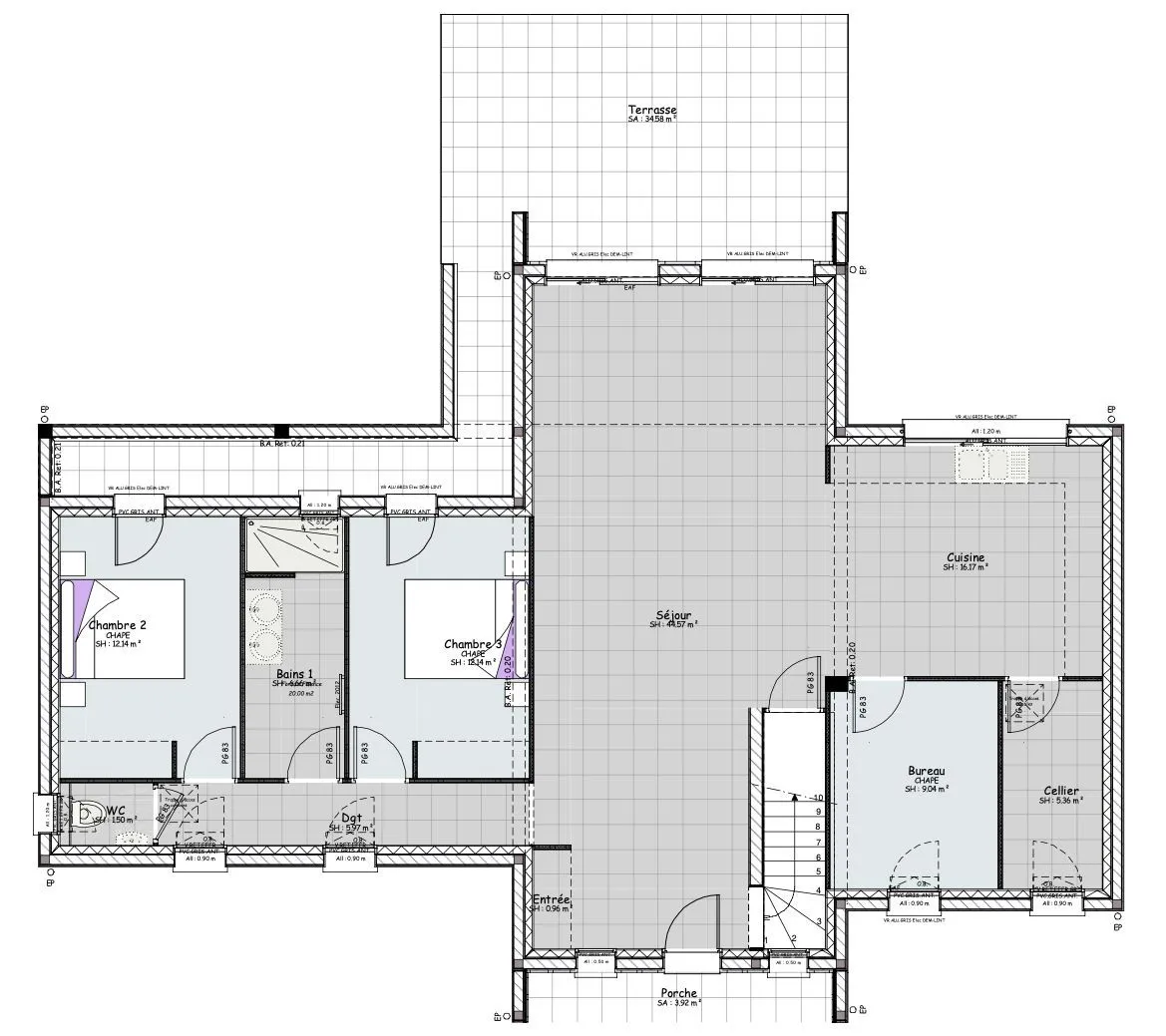 Maison neuve 156 m² à Chevagny-les-Chevrières (71960)