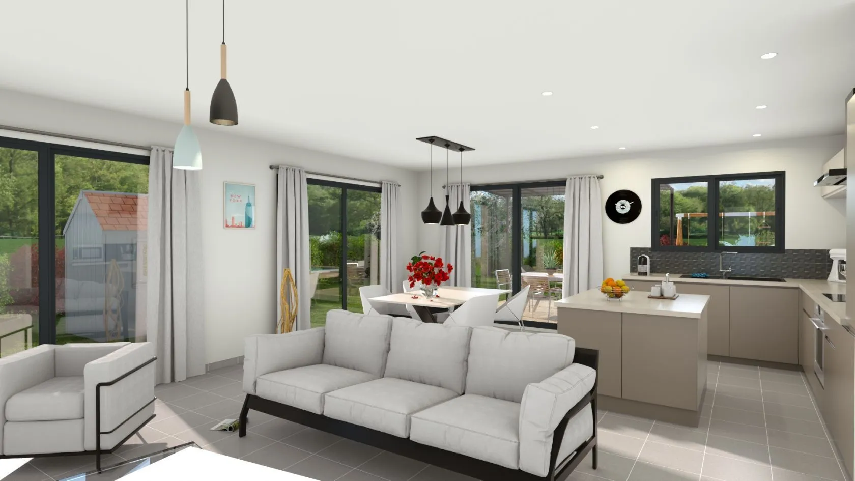 Maison neuve 105 m² à Saint-Pierre-Roche (63210)