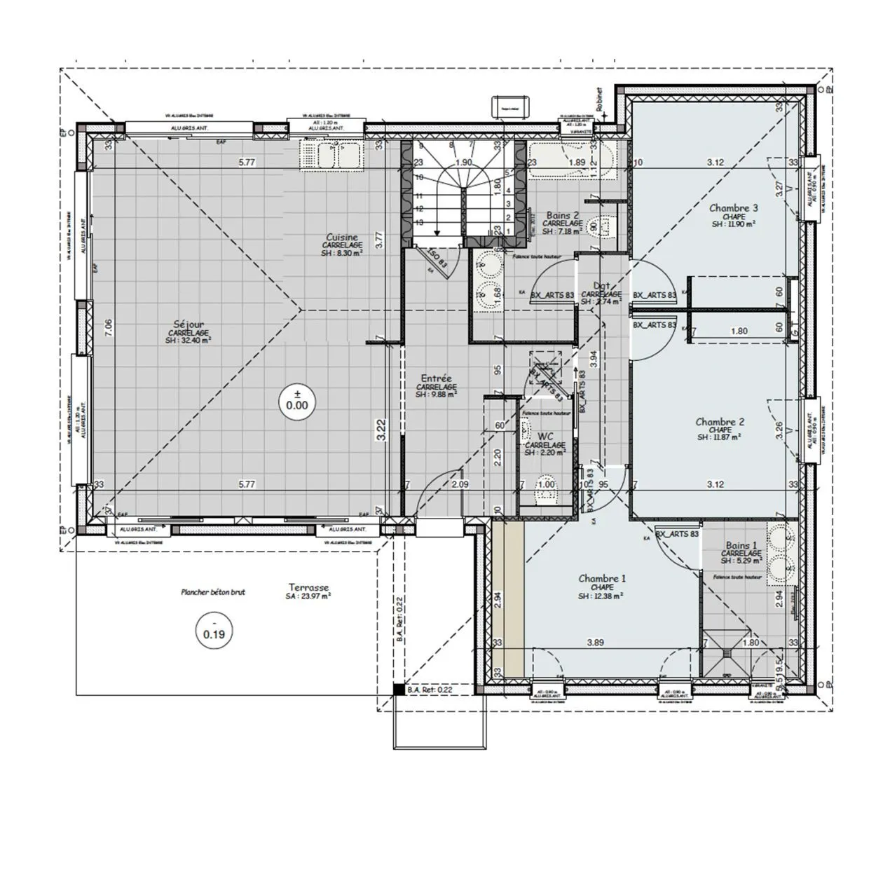 Maison neuve 105 m² à Saint-Pierre-Roche (63210)