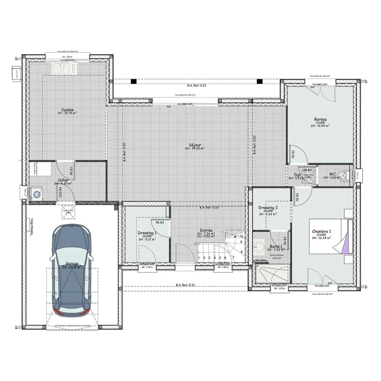 Maison neuve 131 m² à Replonges (01620)