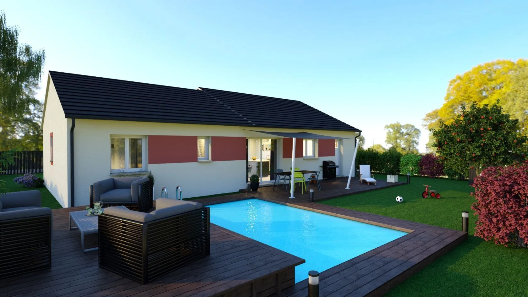 Maison neuve 90 m² à Poisson (71600)