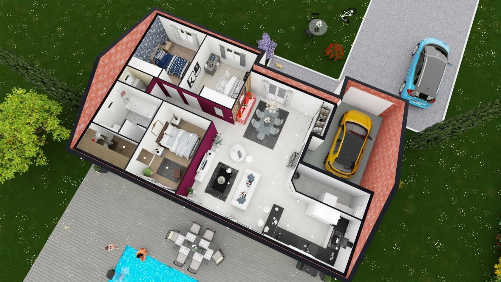 Maison neuve 93 m² à Chassagne (69480)