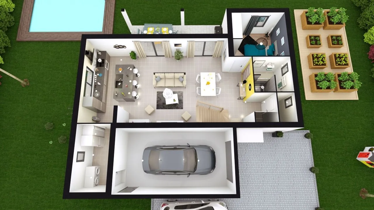 Maison neuve 117 m² à Montceau-les-Mines (71300)
