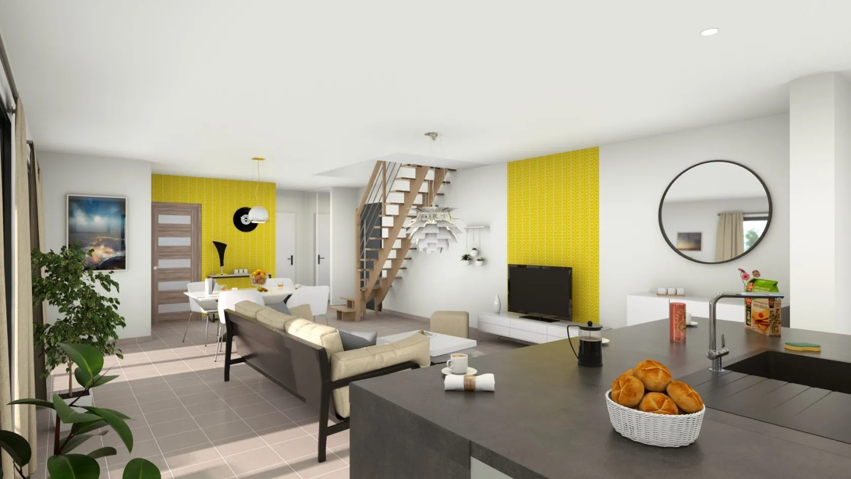 Maison neuve 117 m² à Montceau-les-Mines (71300)