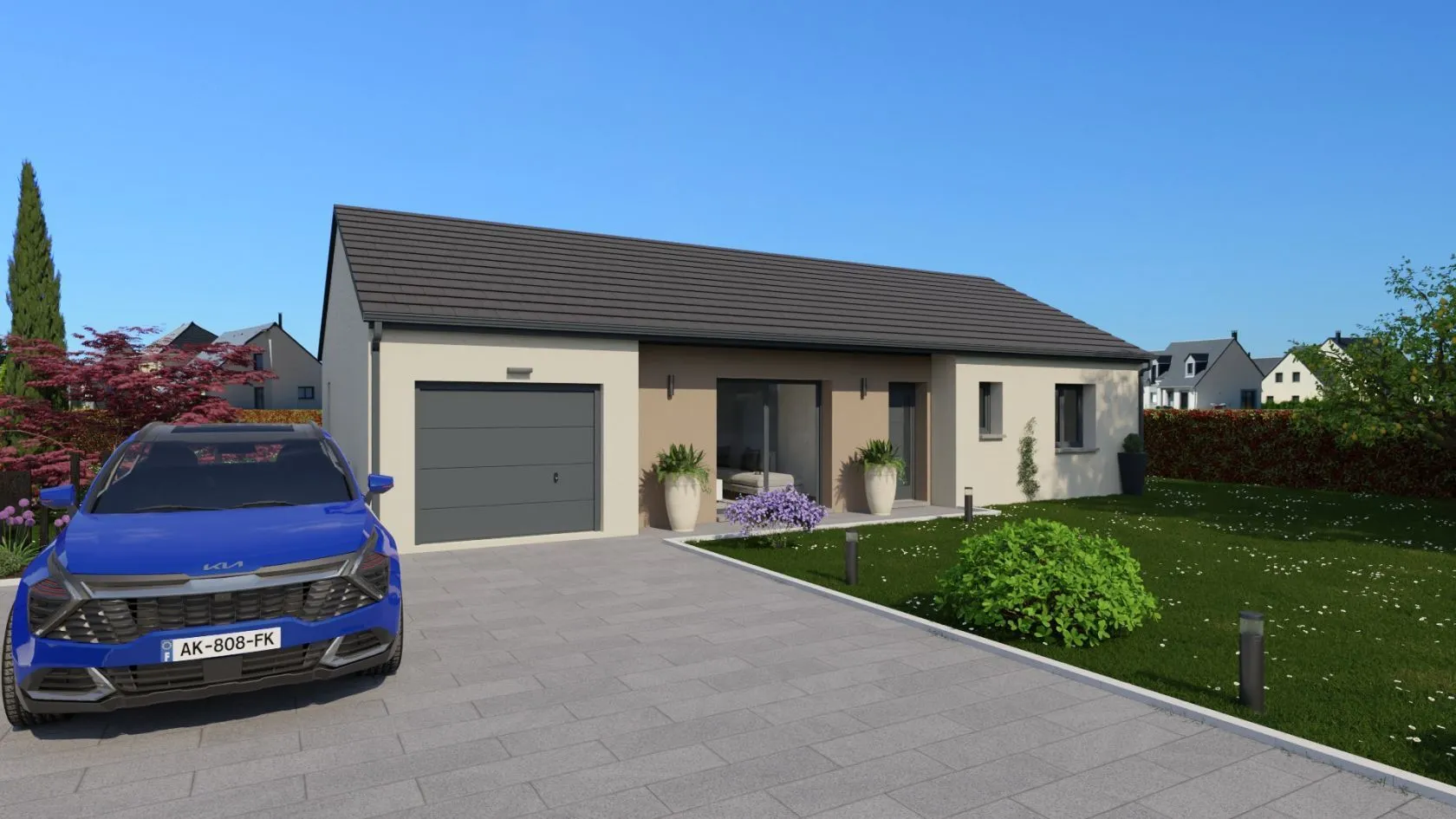 Maison neuve 98 m² à Saint-Andre-de-Corcy (01390)