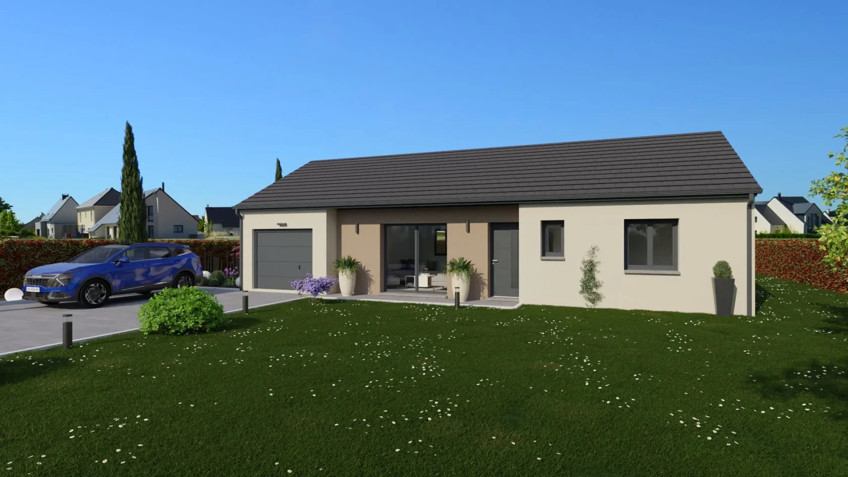 Maison neuve 98 m² à Saint-Andre-de-Corcy (01390)