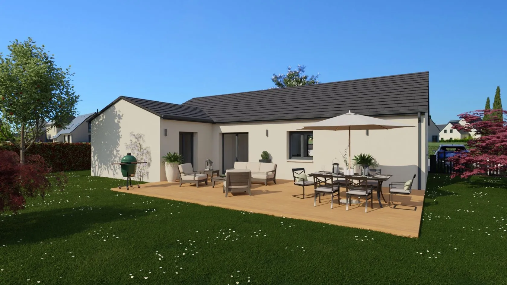 Maison neuve 98 m² à Saint-Andre-de-Corcy (01390)