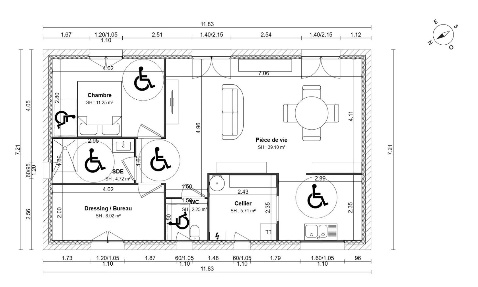 Maison neuve 71 m² à Négrondes (24460)