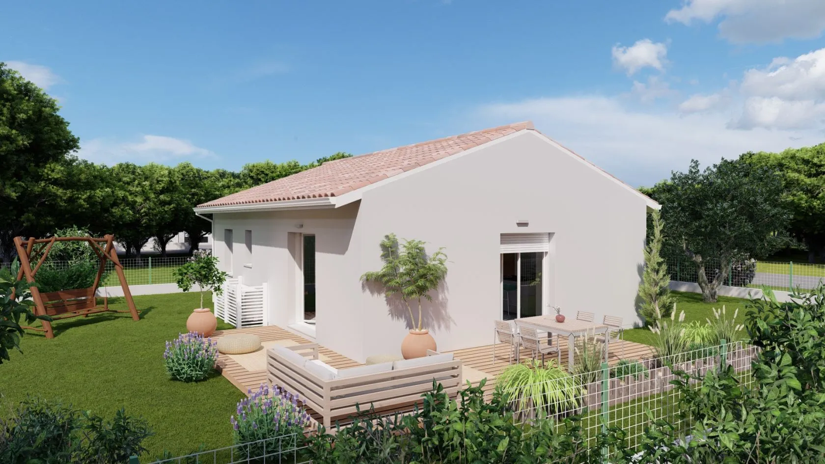 Maison neuve 75 m² à Saint-Pierre-du-Mont (40280)