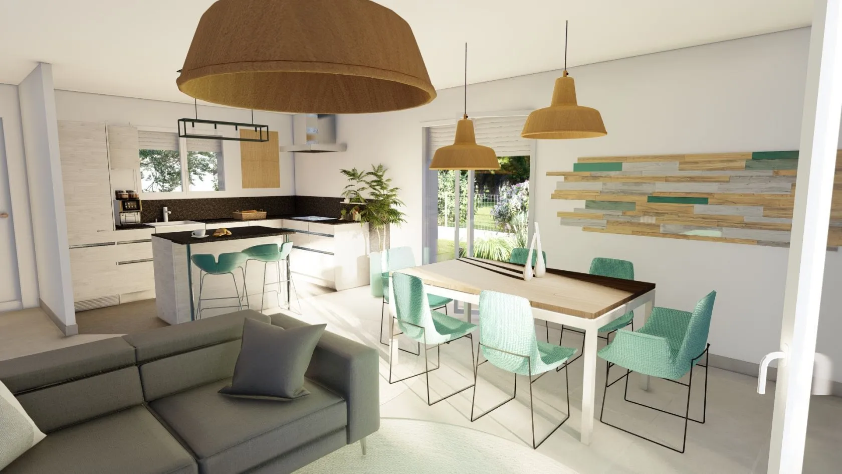 Maison neuve 75 m² à Saint-Pierre-du-Mont (40280)