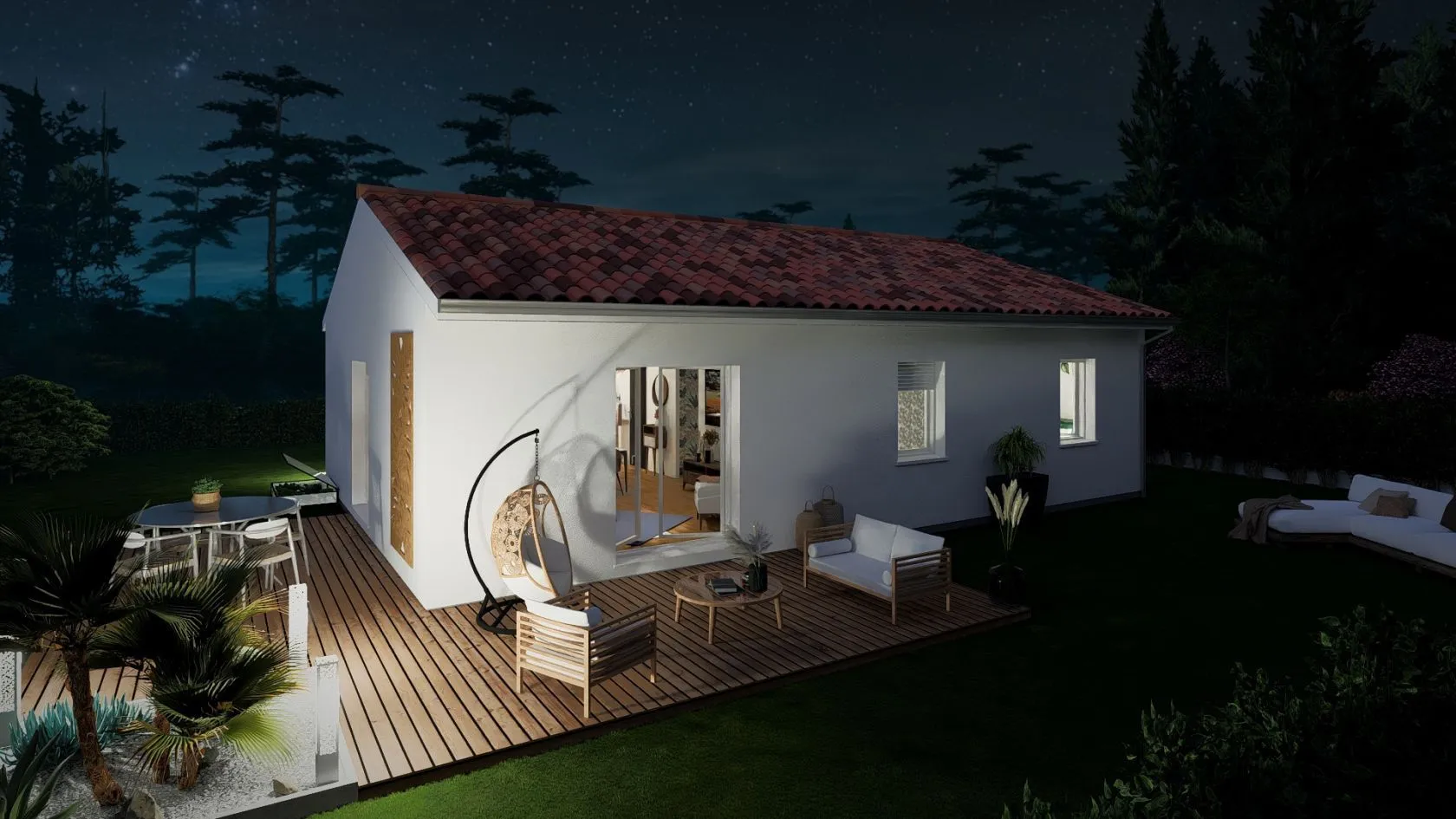 Maison neuve 85 m² à Léon (40550)