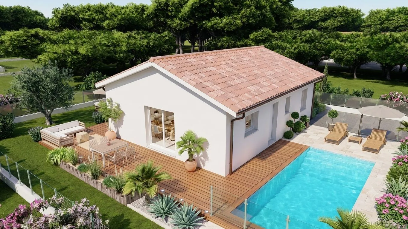 Maison neuve 70 m² à Sainte-Marie-de-Gosse (40390)