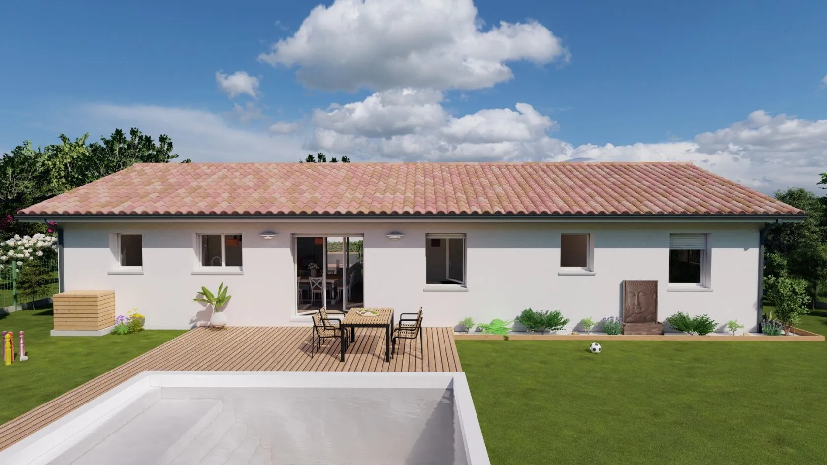 Maison neuve 104 m² à Moliets-et-Maa (40660)