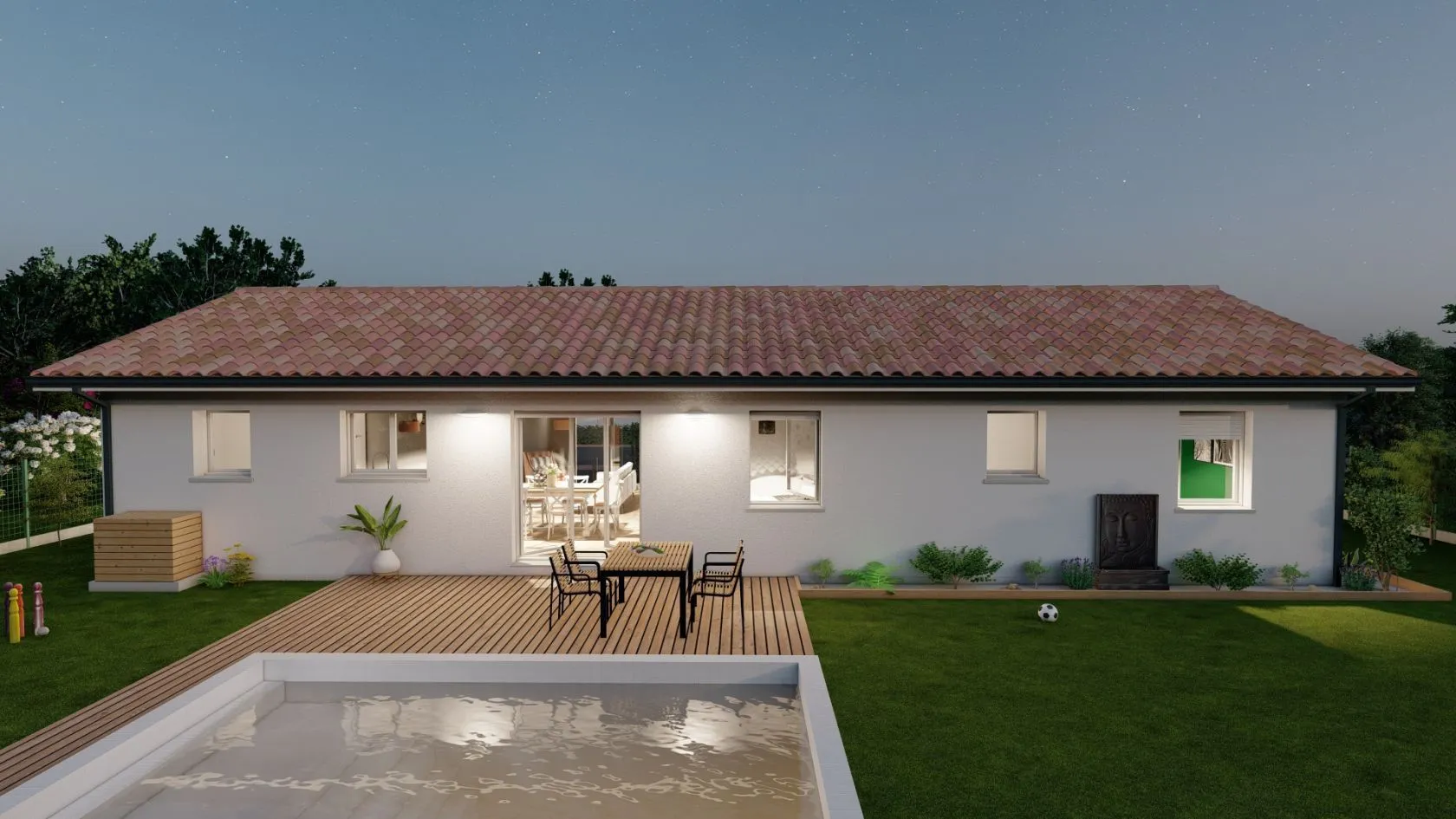 Maison neuve 104 m² à Moliets-et-Maa (40660)