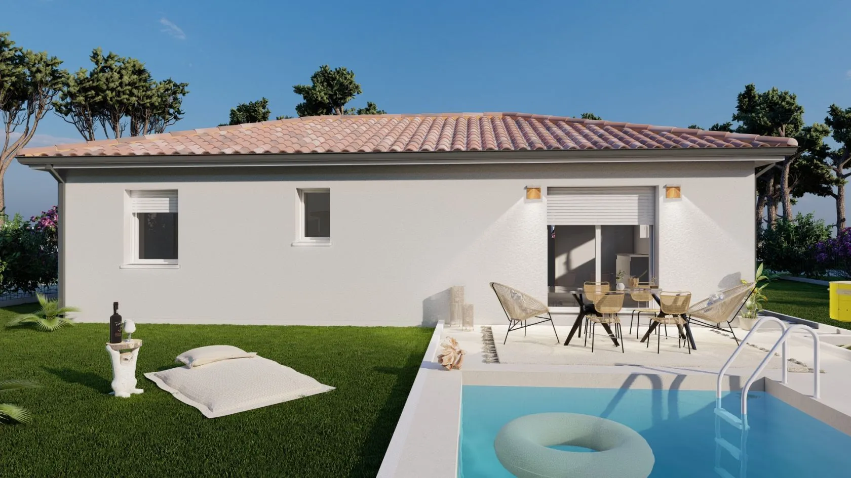 Maison neuve 75 m² à Saint-Selve (33650)
