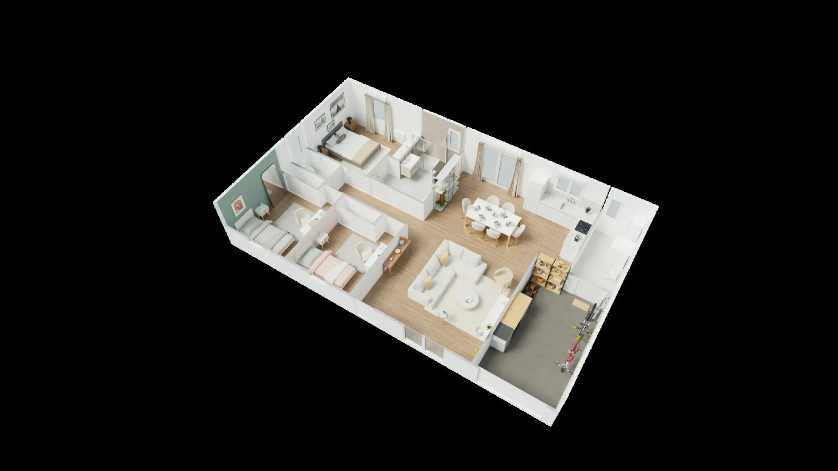 Maison neuve 95 m² à Samadet (40320)