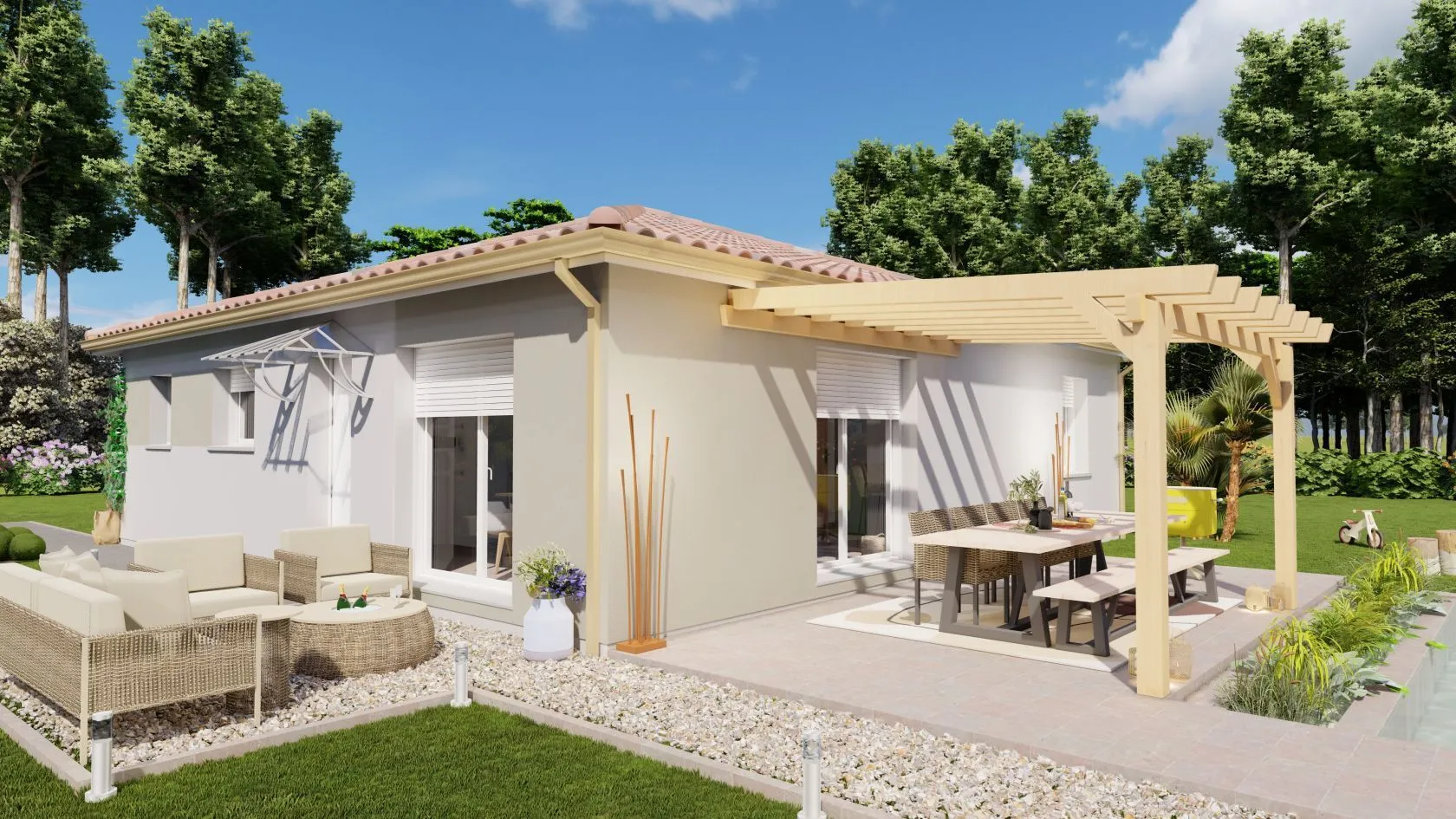 Maison neuve 94 m² à Mouleydier (24520)