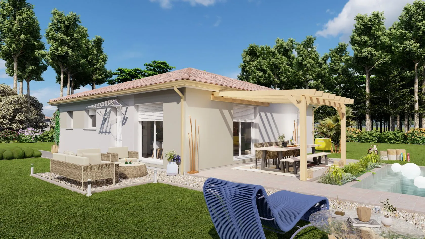 Maison neuve 94 m² à Mouleydier (24520)