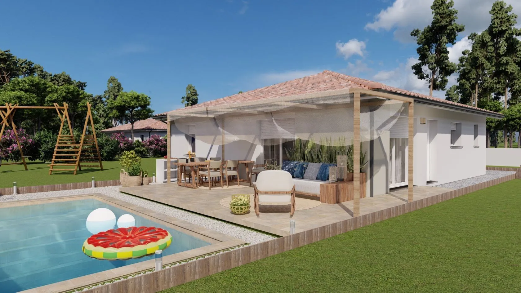 Maison neuve 94 m² à Marsac-sur-l'Isle (24430)