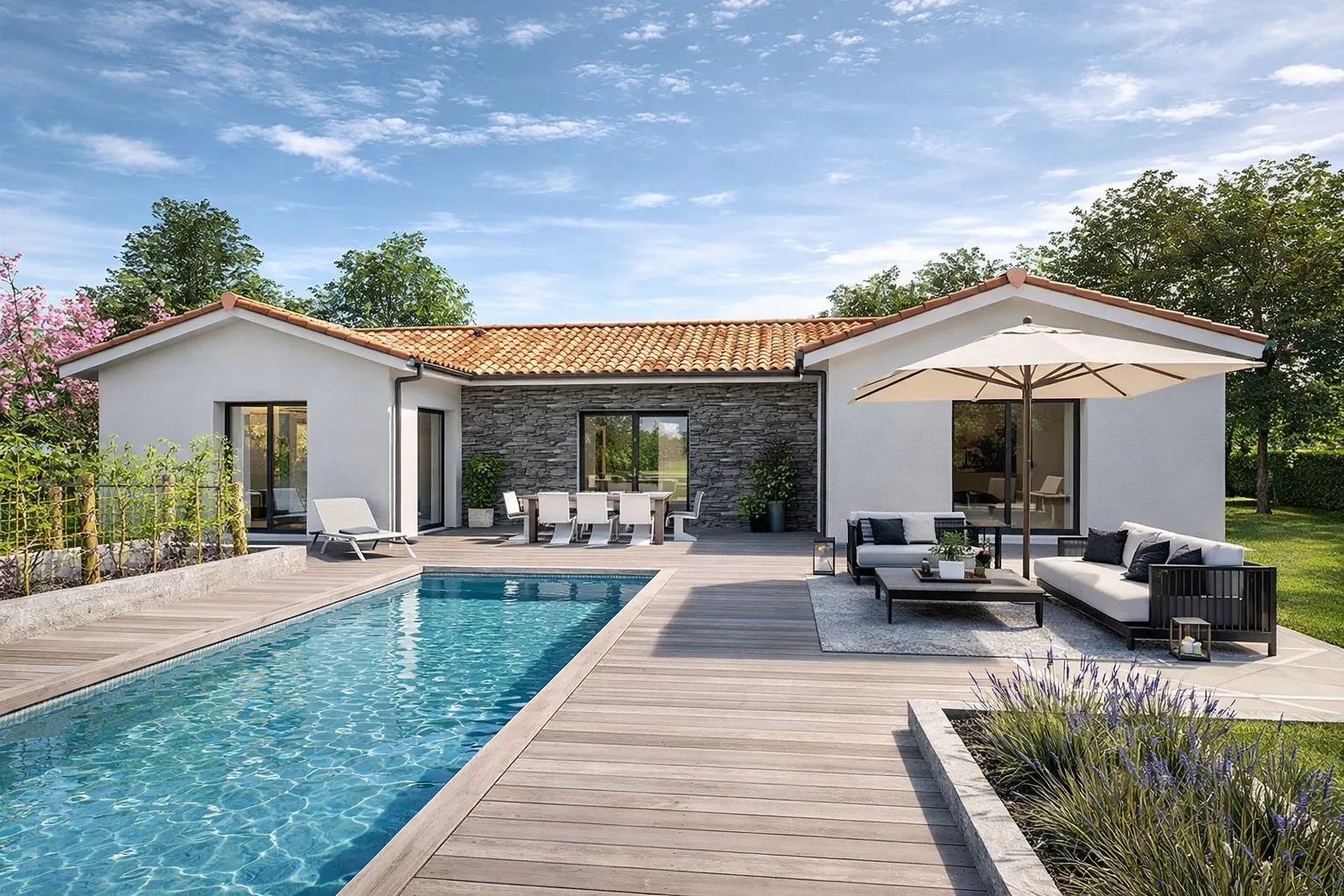 Maison neuve 130 m² à Pisany (17600)
