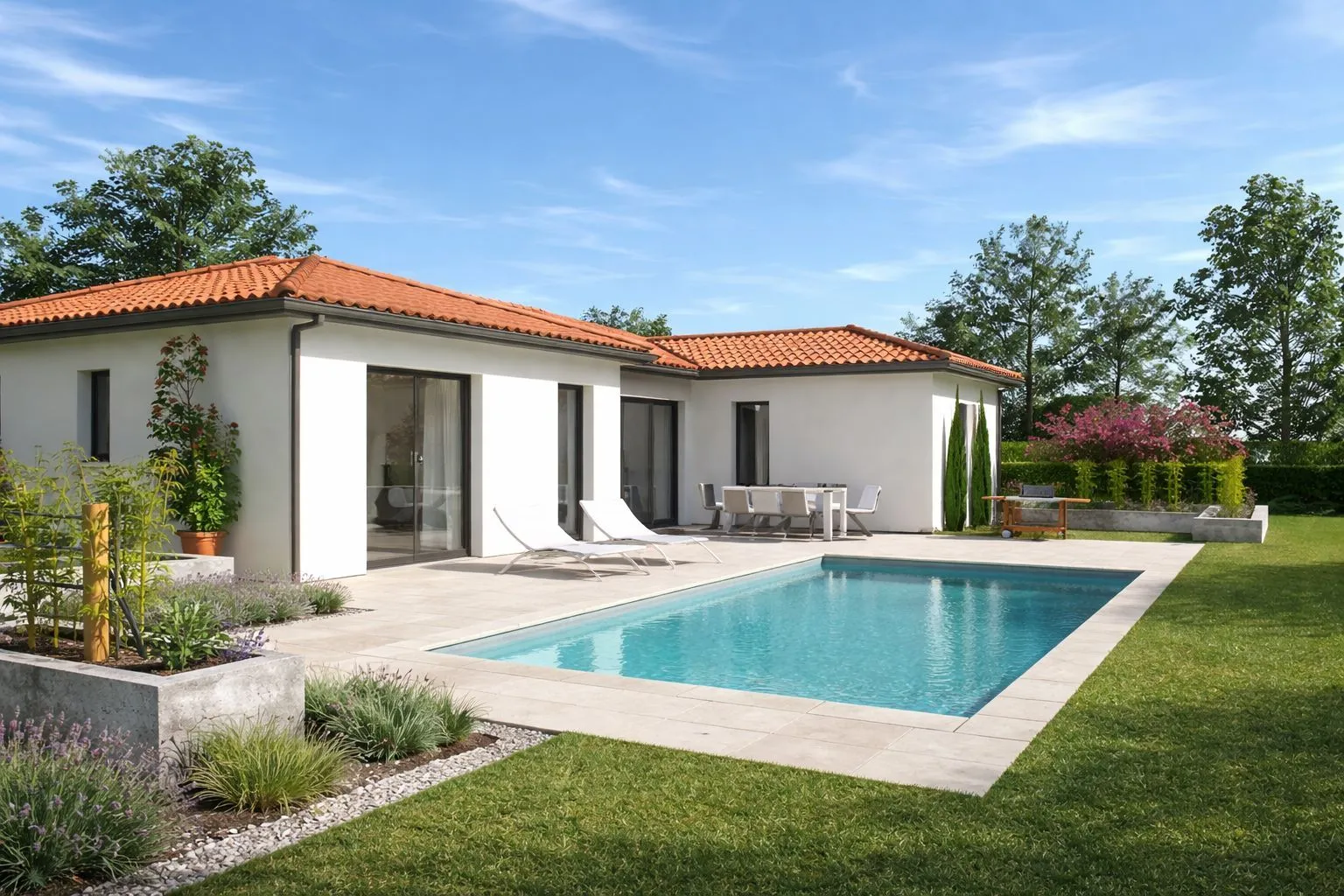 Maison neuve 115 m² à Saint-Germain-du-Puch (33750)