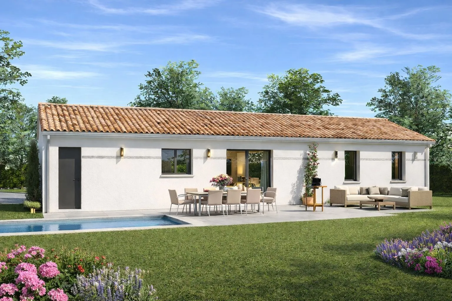 Maison neuve 90 m² à La Brède (33650)