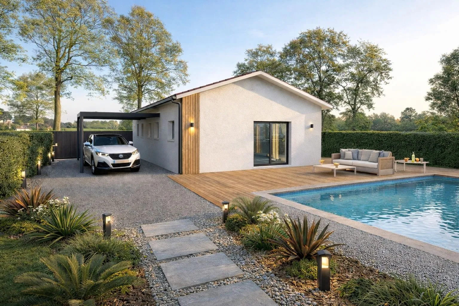 Maison neuve 90 m² à Sorbets (40320)