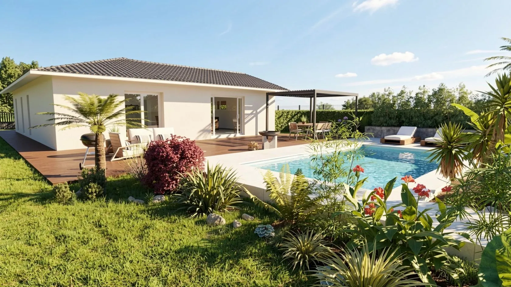 Maison neuve 130 m² à Espiet (33420)