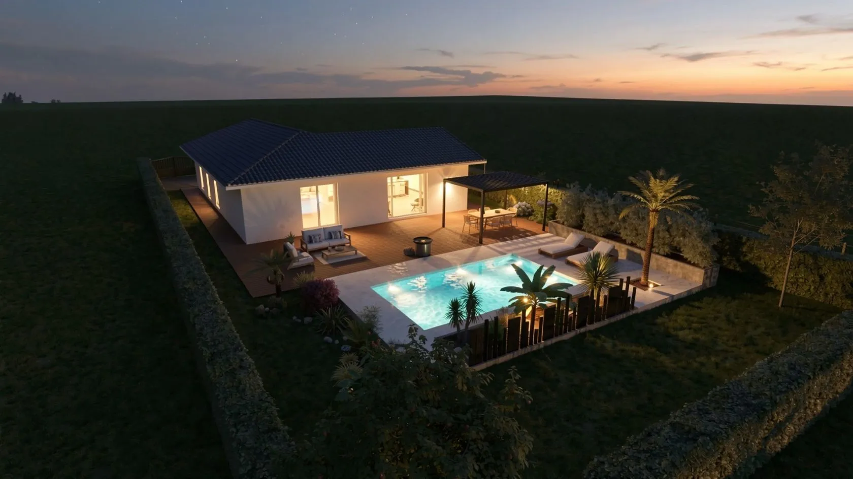 Maison neuve 130 m² à Espiet (33420)