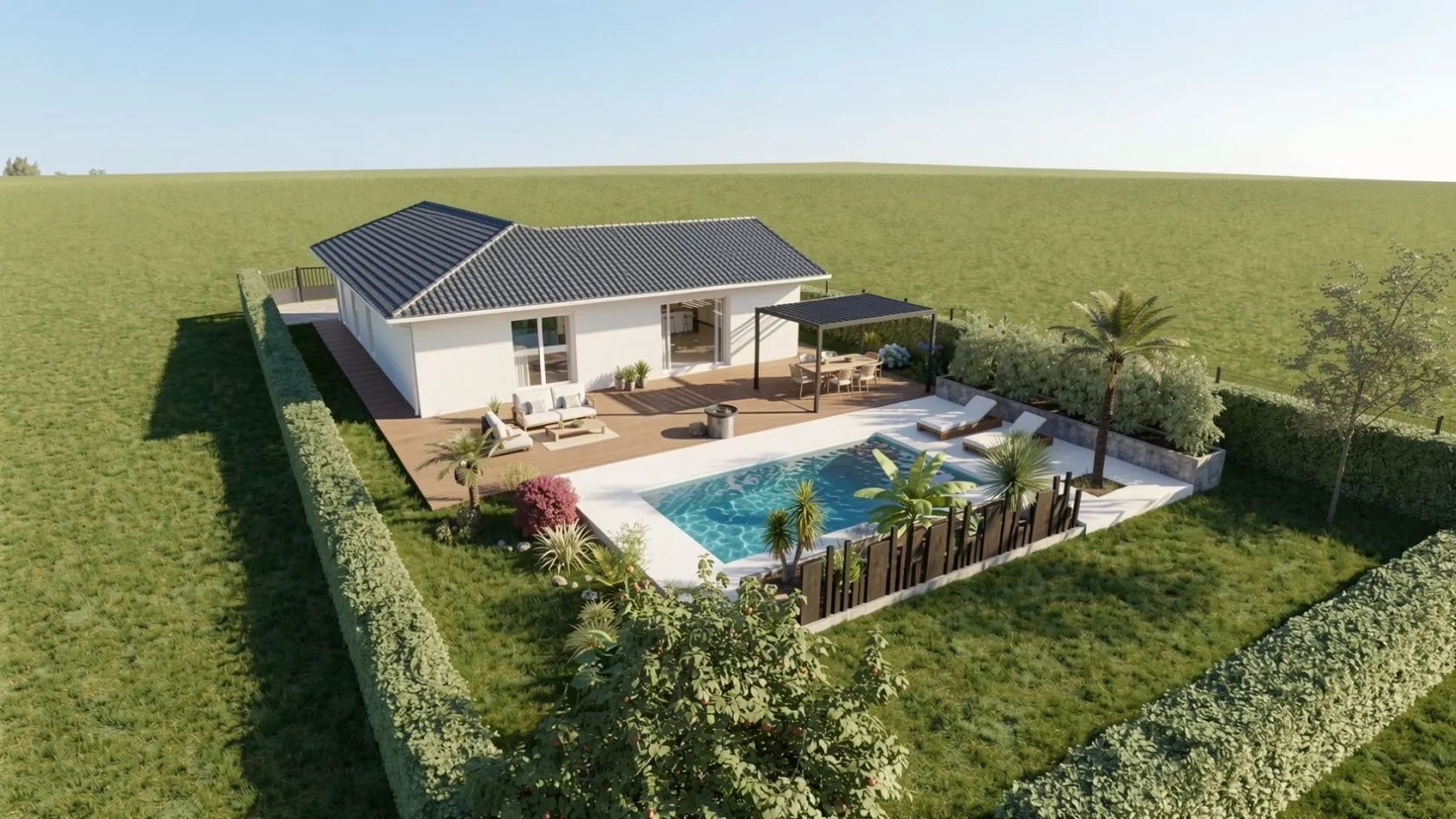 Maison neuve 130 m² à Espiet (33420)