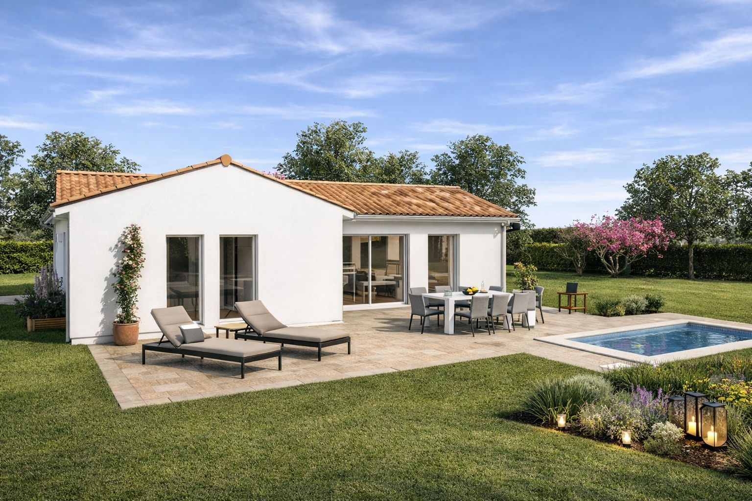 Maison neuve 110 m² à Bourg (33710)