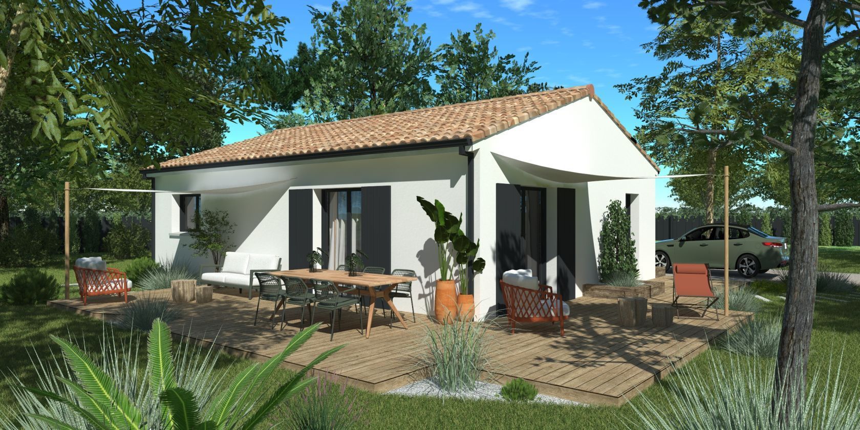 Maison neuve 70 m² à Bourg (33710)