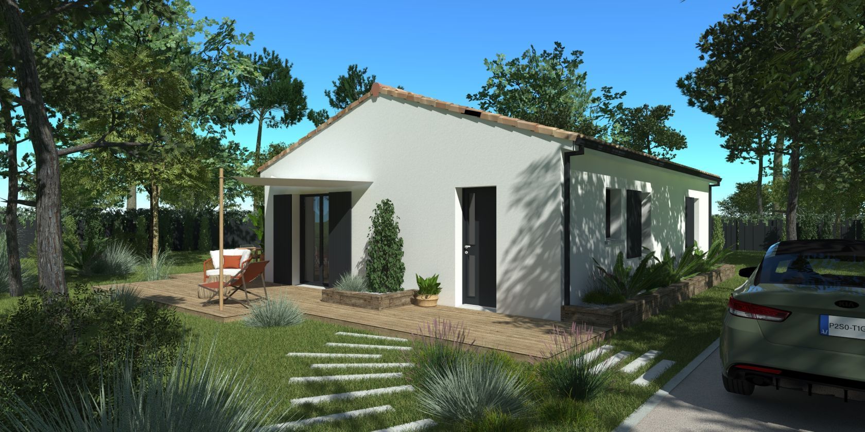 Maison neuve 70 m² à Bourg (33710)