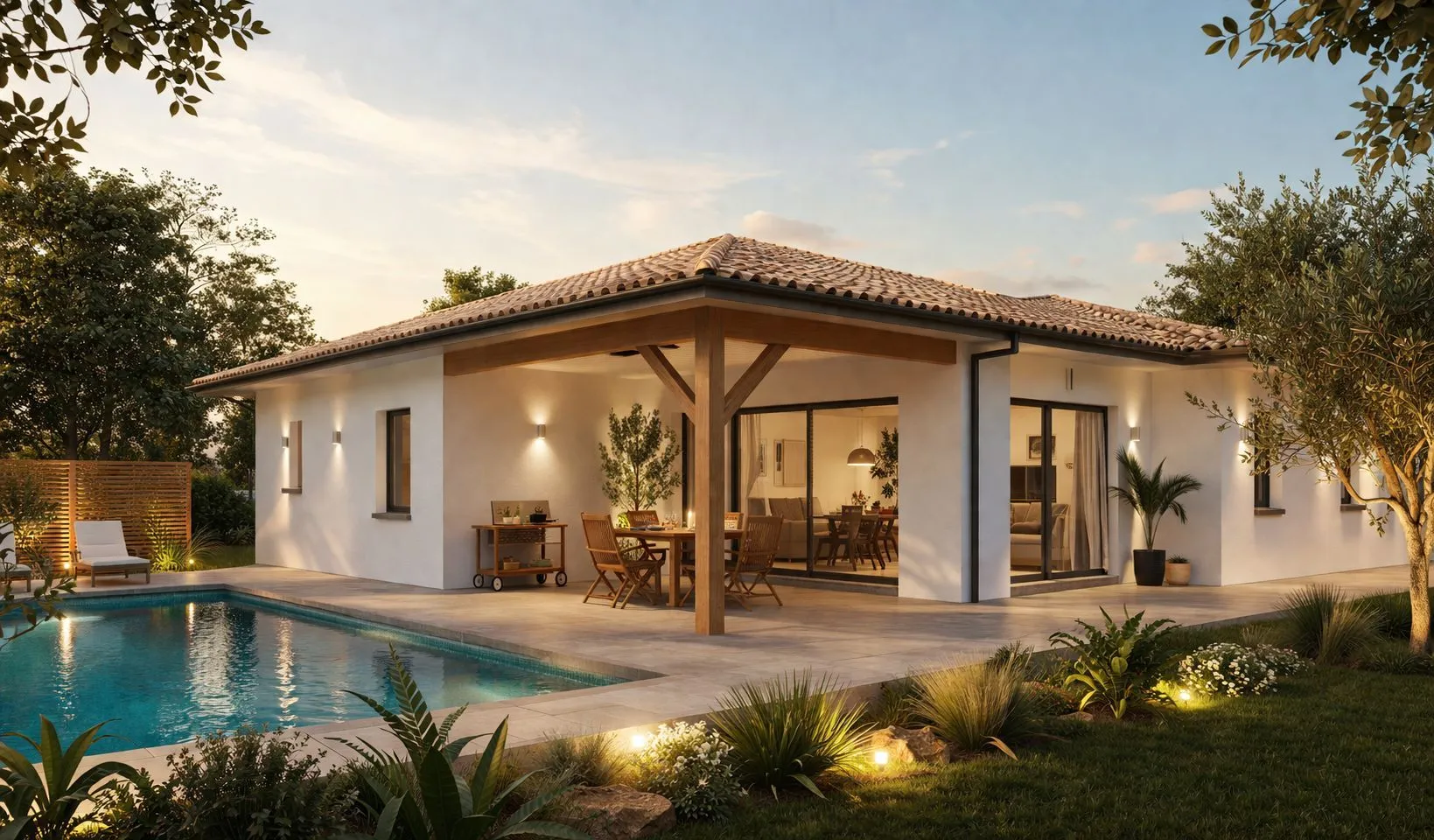 Maison neuve 105 m² à Saint-Magne (33125)