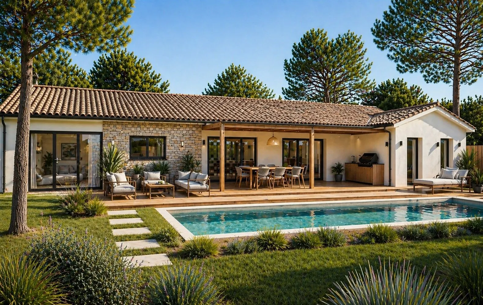 Maison neuve 190 m² à Tabanac (33550)