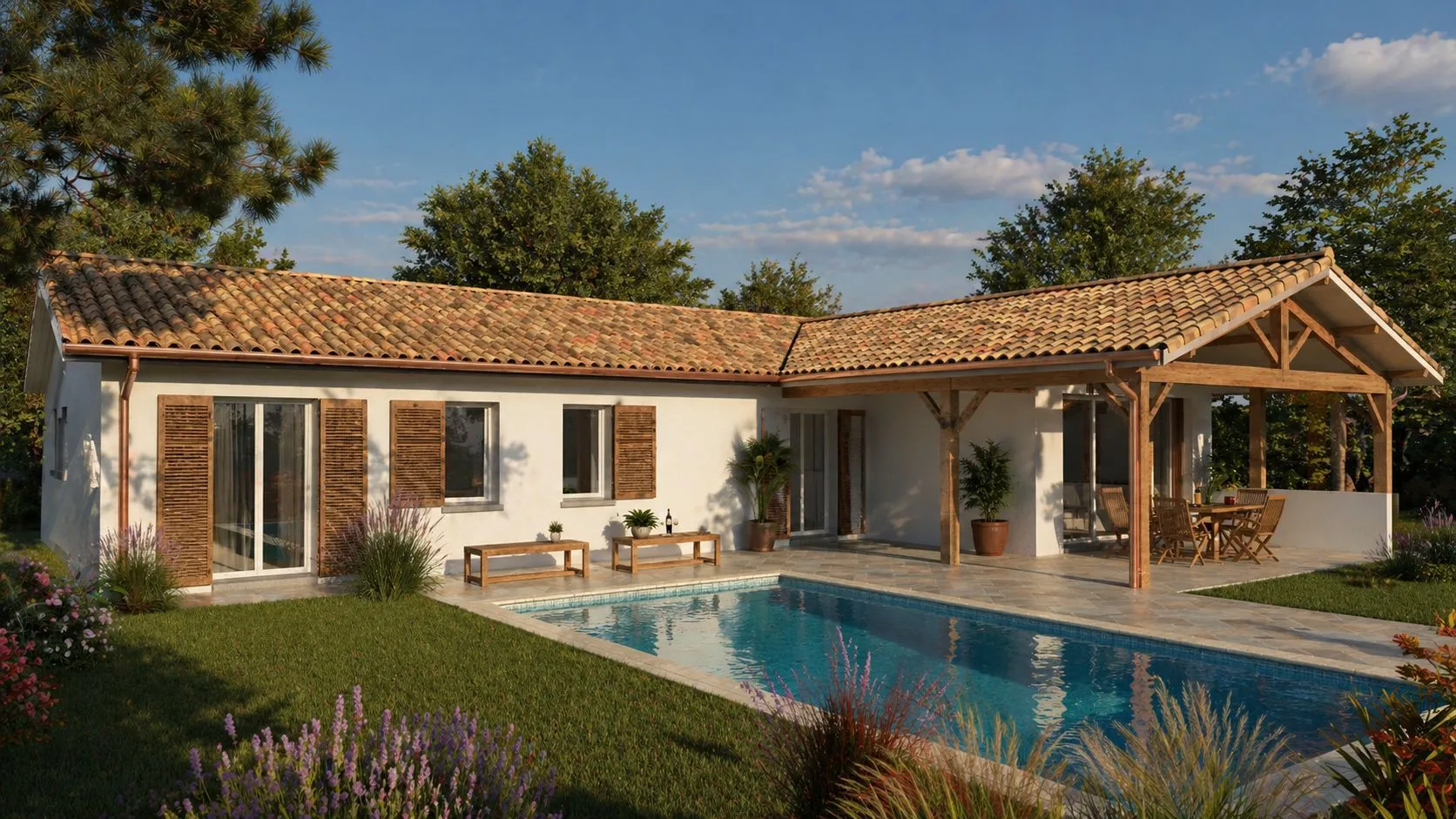 Maison neuve 90 m² à Espiet (33420)