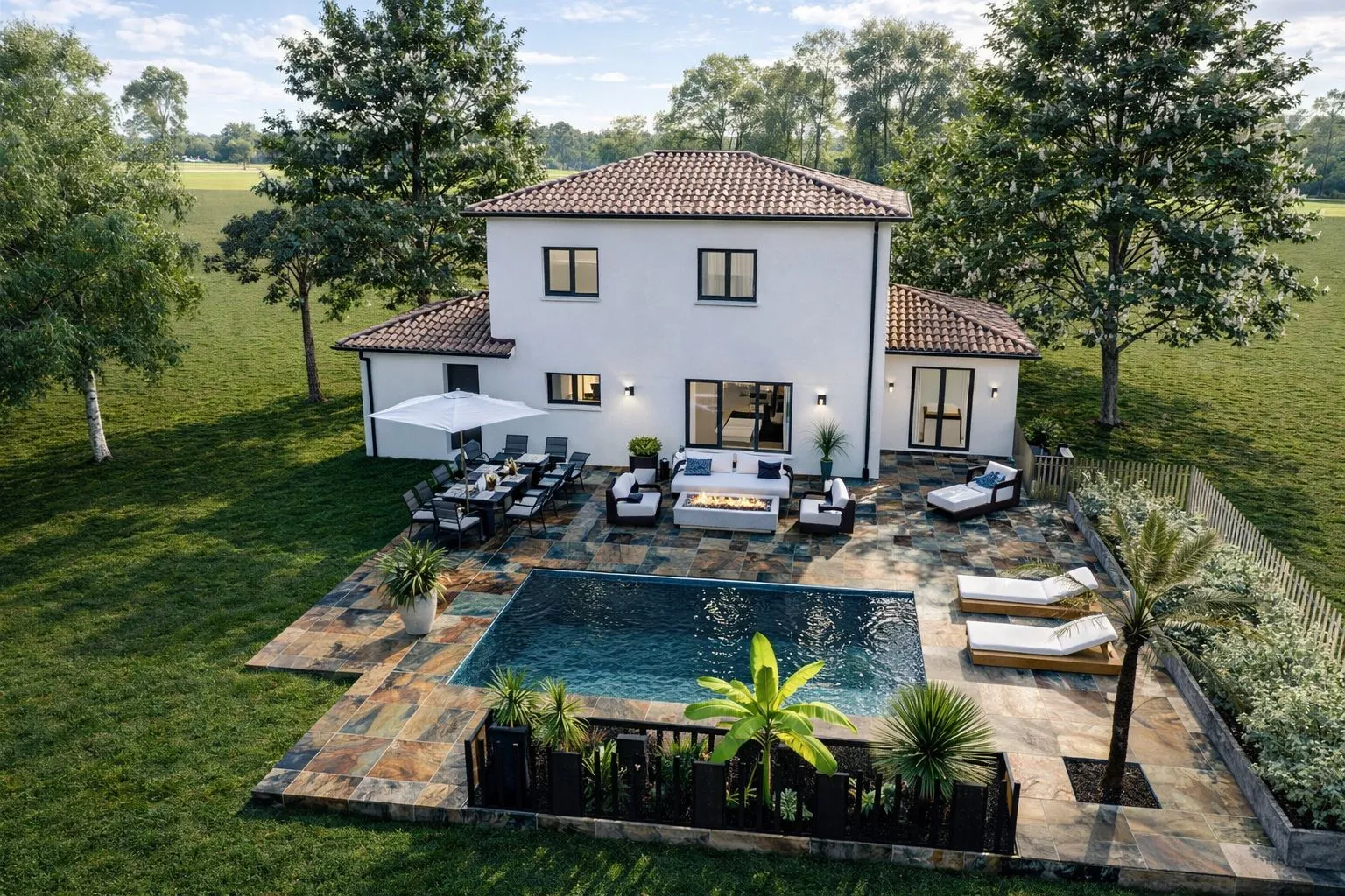 Maison neuve 90 m² à Arbanats (33640)