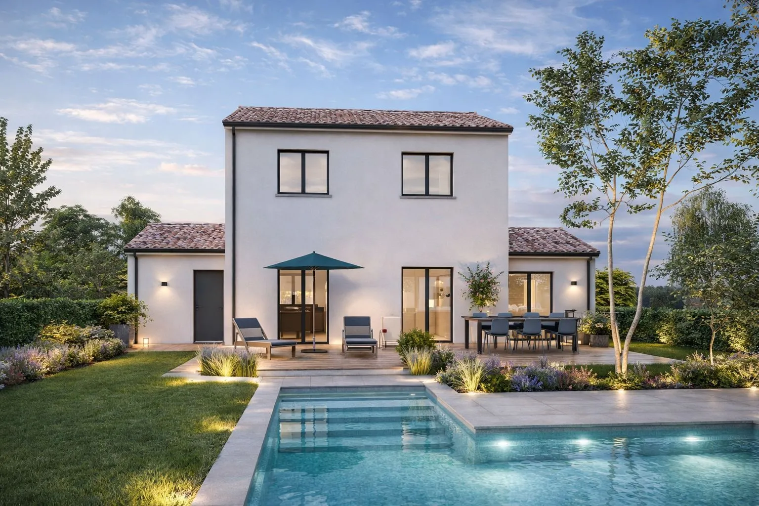 Maison neuve 90 m² à Sallebœ?uf (33370)