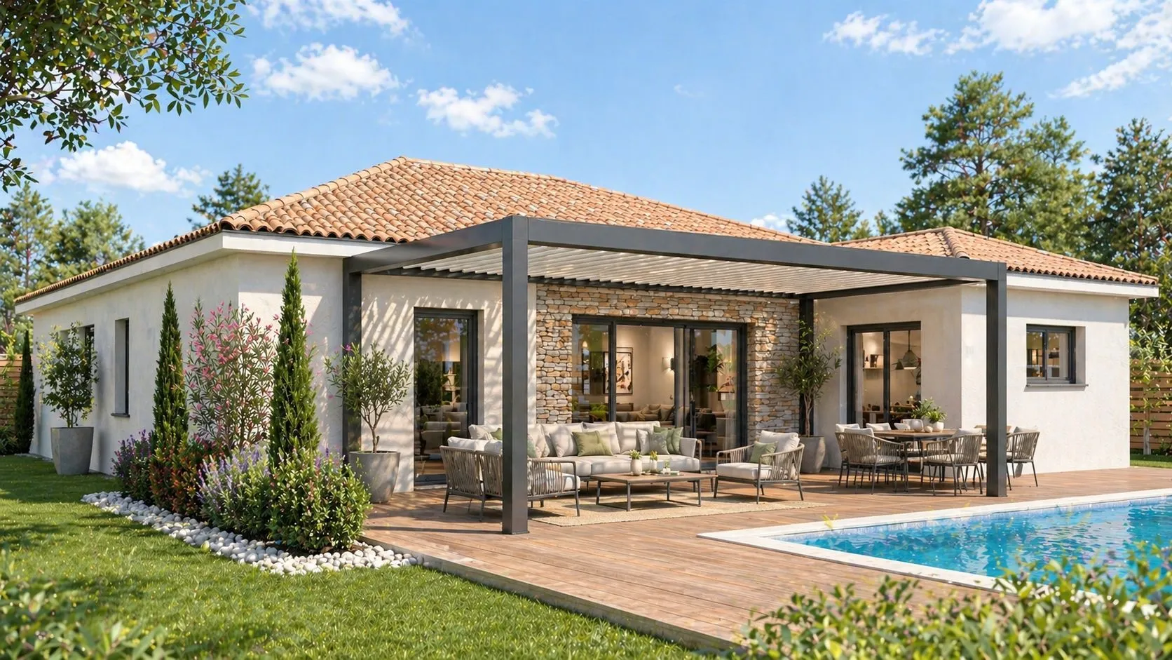 Maison neuve 119 m² à Loupes (33370)
