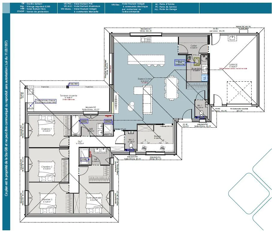 Maison neuve 155 m² à Martignas-sur-Jalle (33127)