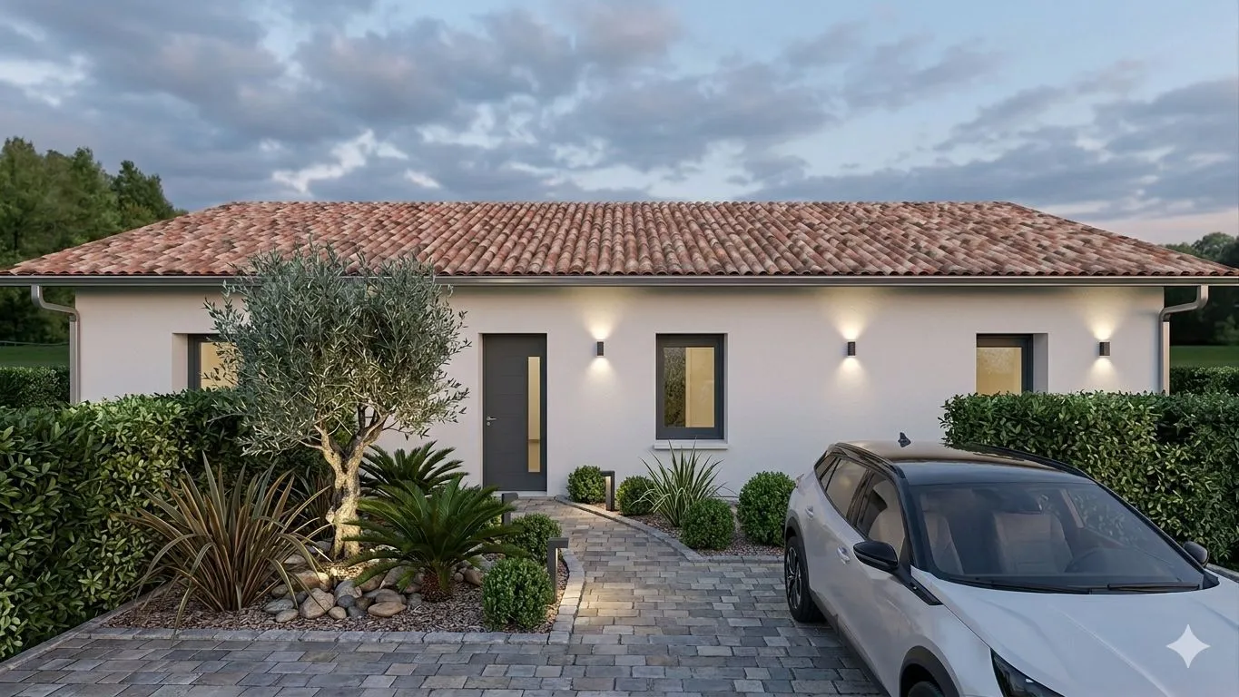 Maison neuve 80 m² à Saint-Pierre-du-Mont (40280)
