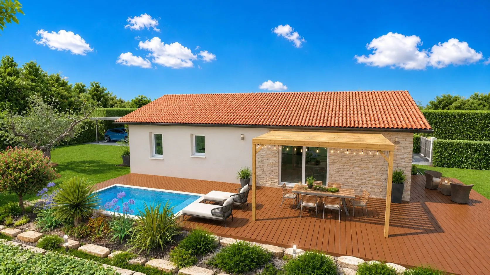 Maison neuve 90 m² à Peyrehorade (40300)