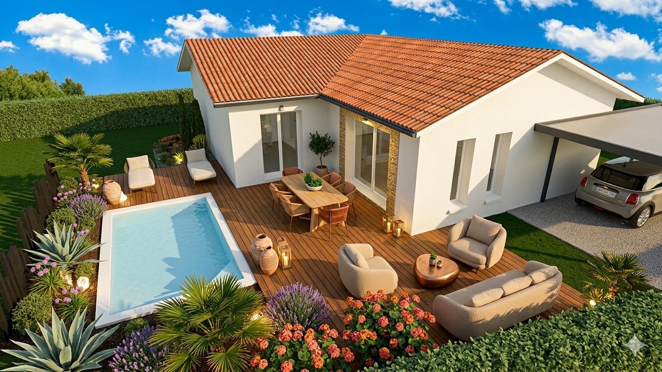 Maison neuve 95 m² à Saint-Jean-de-Marsacq (40230)