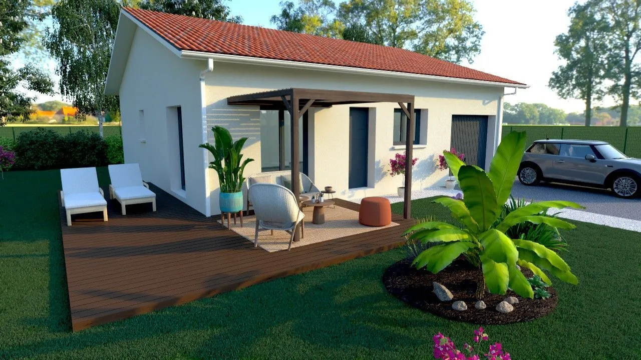 Maison neuve 80 m² à Sorbets (40320)