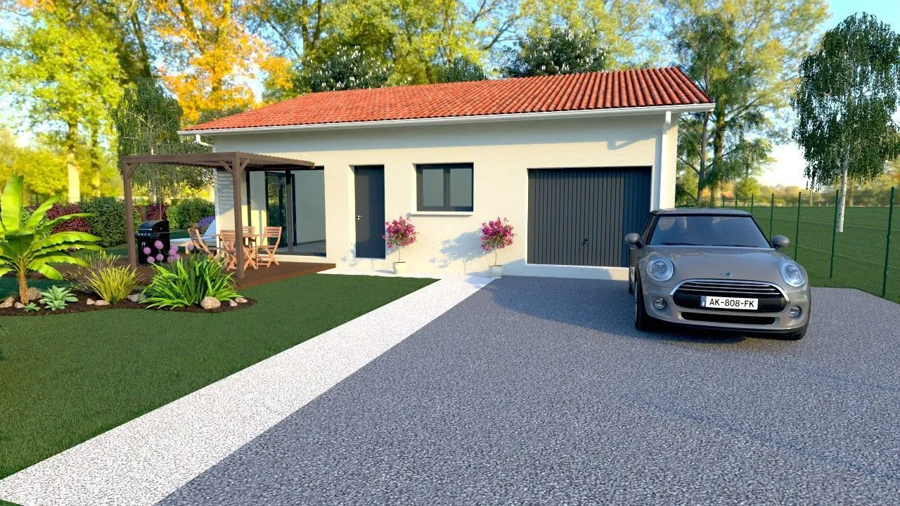 Maison neuve 80 m² à Sorbets (40320)