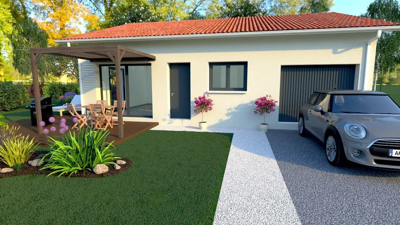 Maison neuve 80 m² à Sorbets (40320)